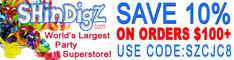 Save 10% on ShindigZ Party Supplies